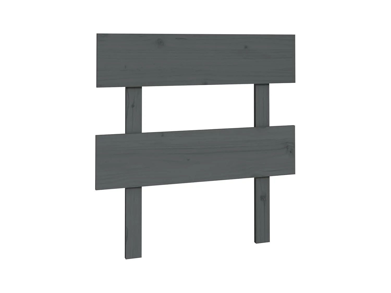 Tête de lit Gris 93,5x3x81 Bois massif de pin
