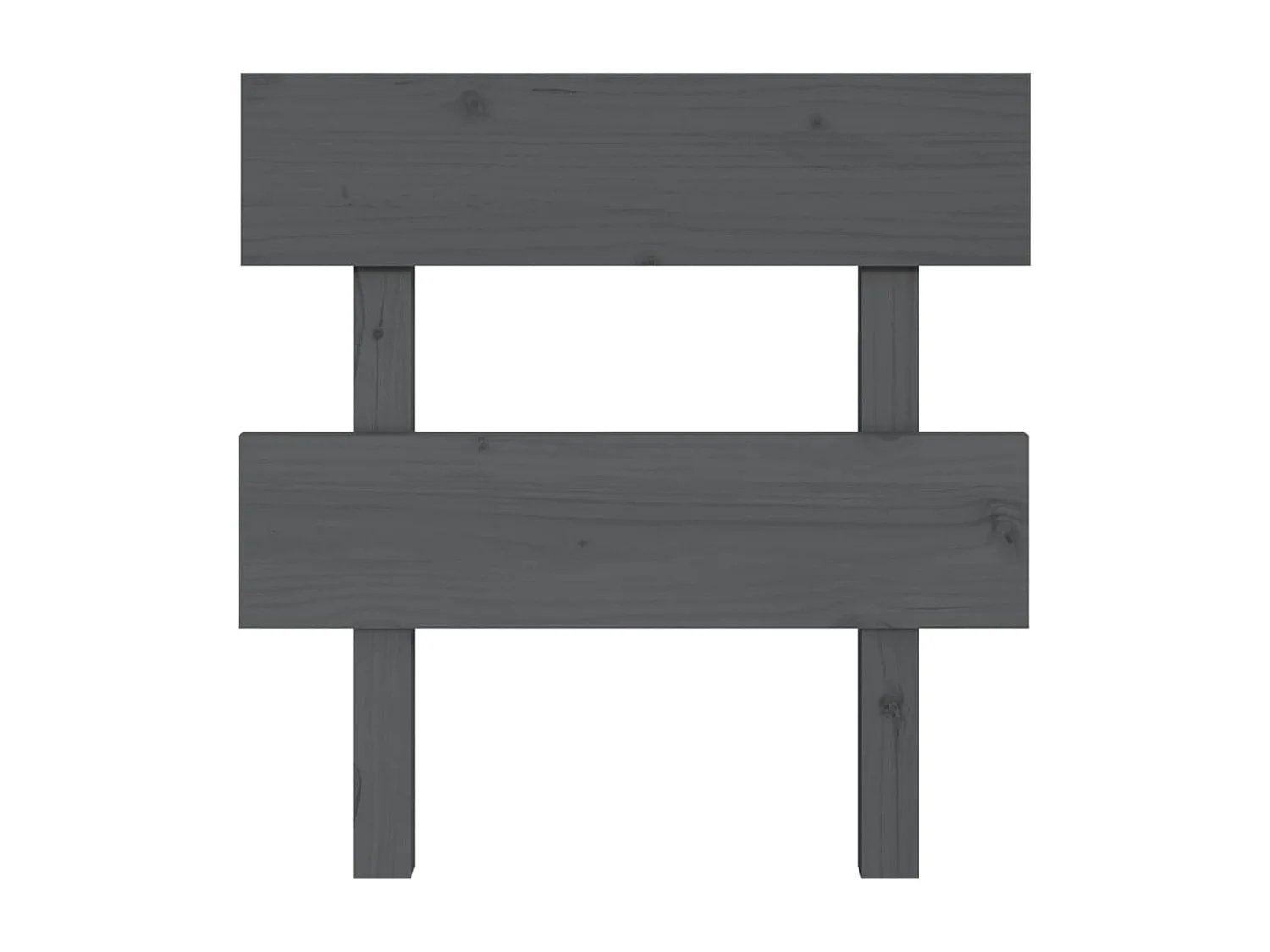 Tête de lit Gris 93,5x3x81 Bois massif de pin
