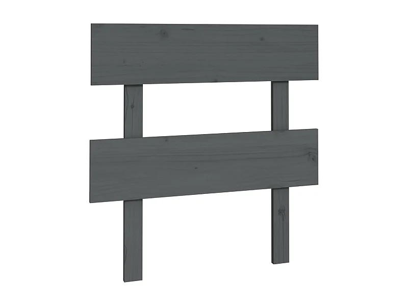 Tête de lit Gris 93,5x3x81 Bois massif de pin