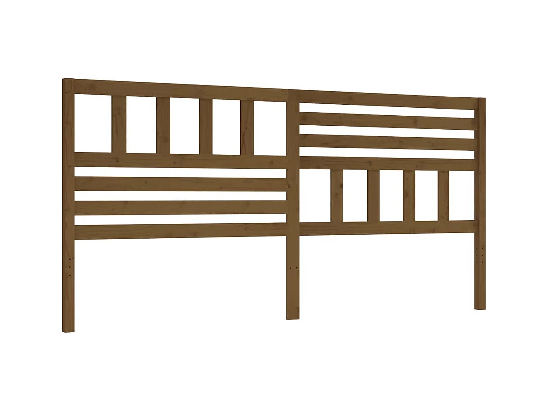 Tête de lit Marron miel 206x4x100 Bois massif de pin