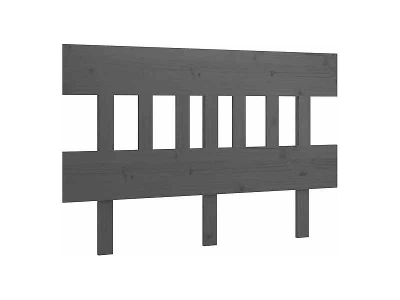 Tête de lit Gris 138,5x3x81 Bois massif de pin