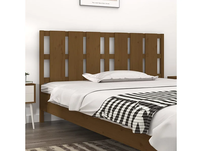 Tête de lit Marron miel 185,5x4x100 Bois massif de pin