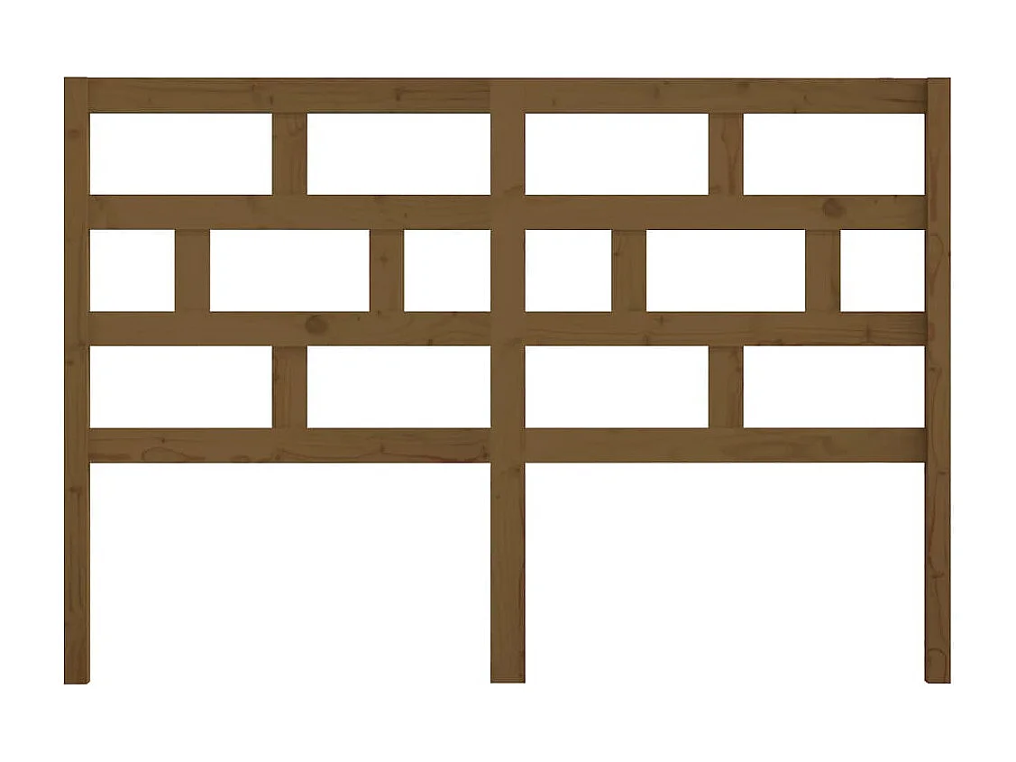 Tête de lit Marron miel 141x4x100 Bois massif de pin 2