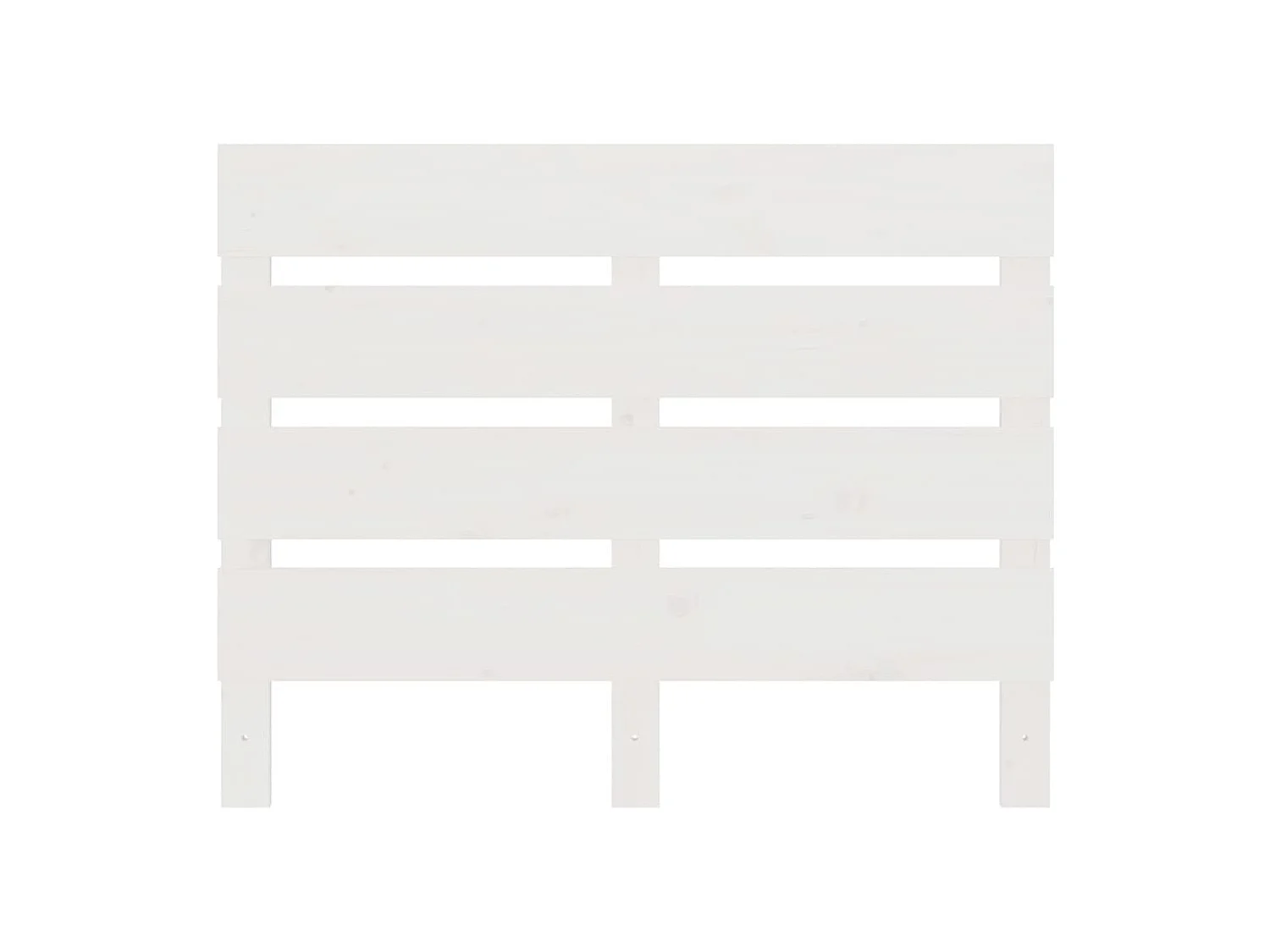 Tête de lit Blanc 75x3x80 Bois massif de pin