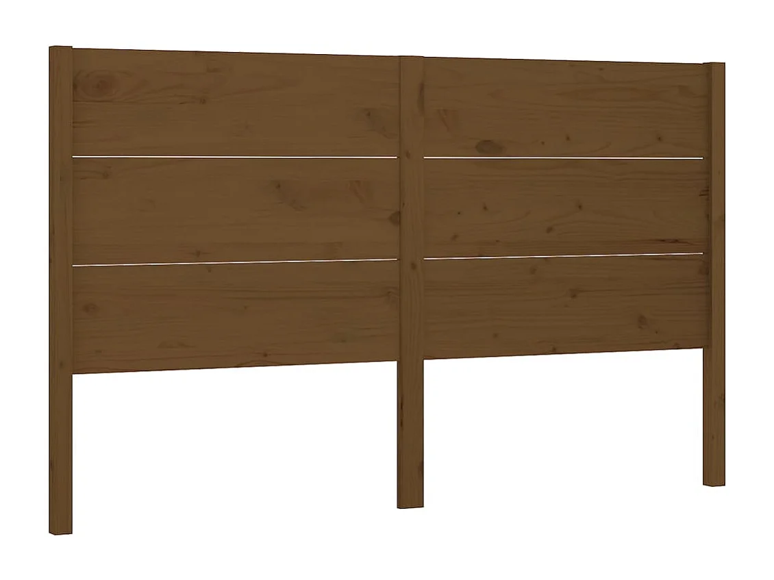 Tête de lit Marron miel 126x4x100 Bois massif de pin 3