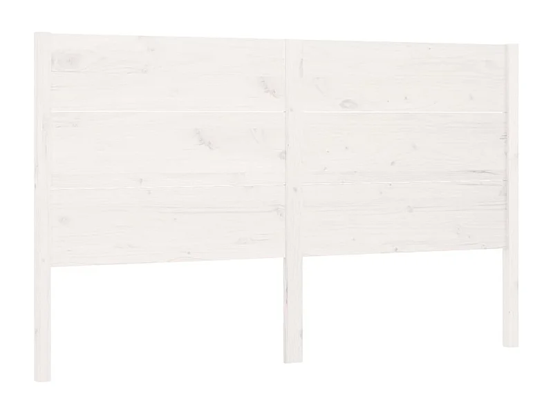 Tête de lit Blanc 146x4x100 Bois massif de pin Nuliza
