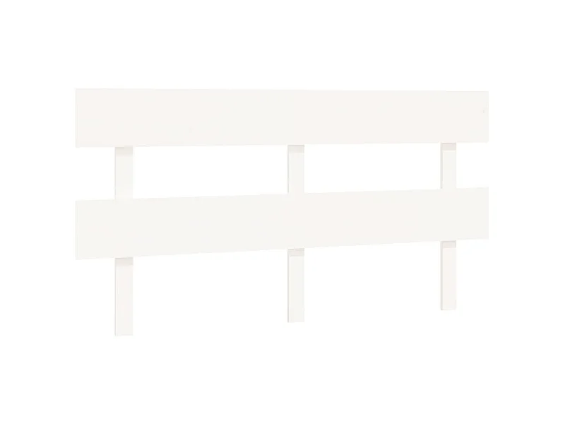 Tête de lit Blanc 164x3x81 Bois massif de pin