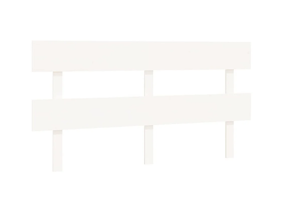 Tête de lit Blanc 164x3x81 Bois massif de pin