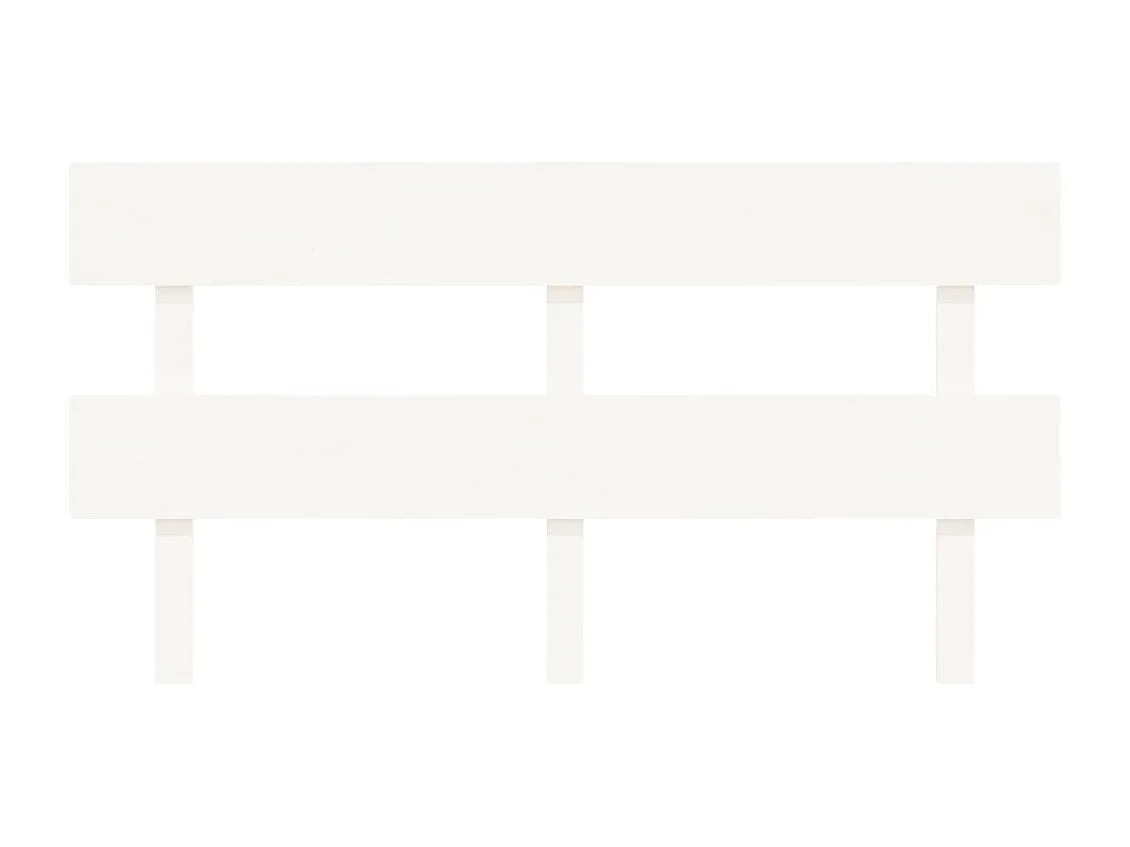 Tête de lit Blanc 164x3x81 Bois massif de pin