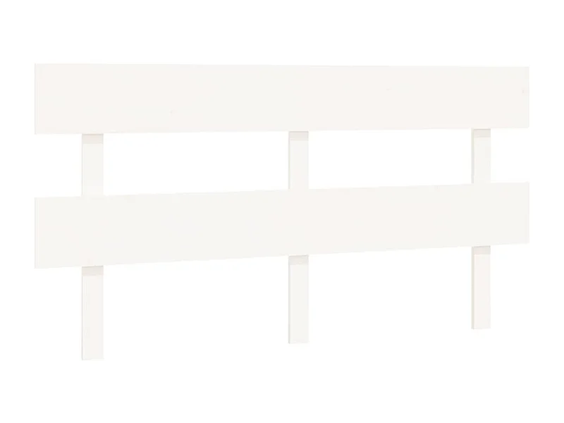 Tête de lit Blanc 164x3x81 Bois massif de pin