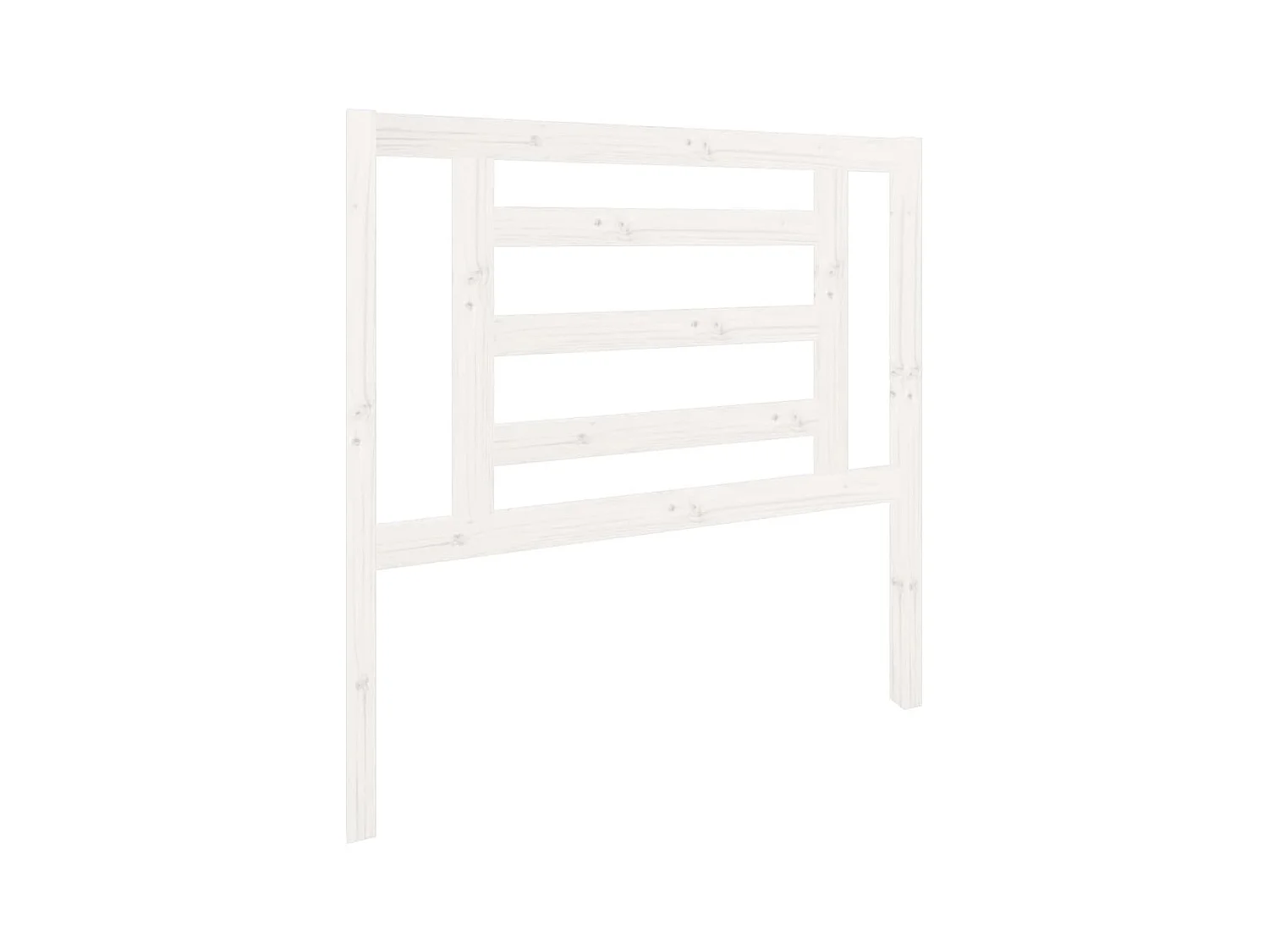 Tête de lit Blanc 96x4x100 Bois massif de pin 3