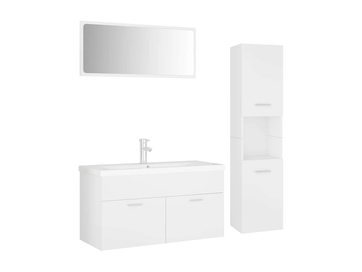 Ensemble de meubles de salle de bain Blanc 35