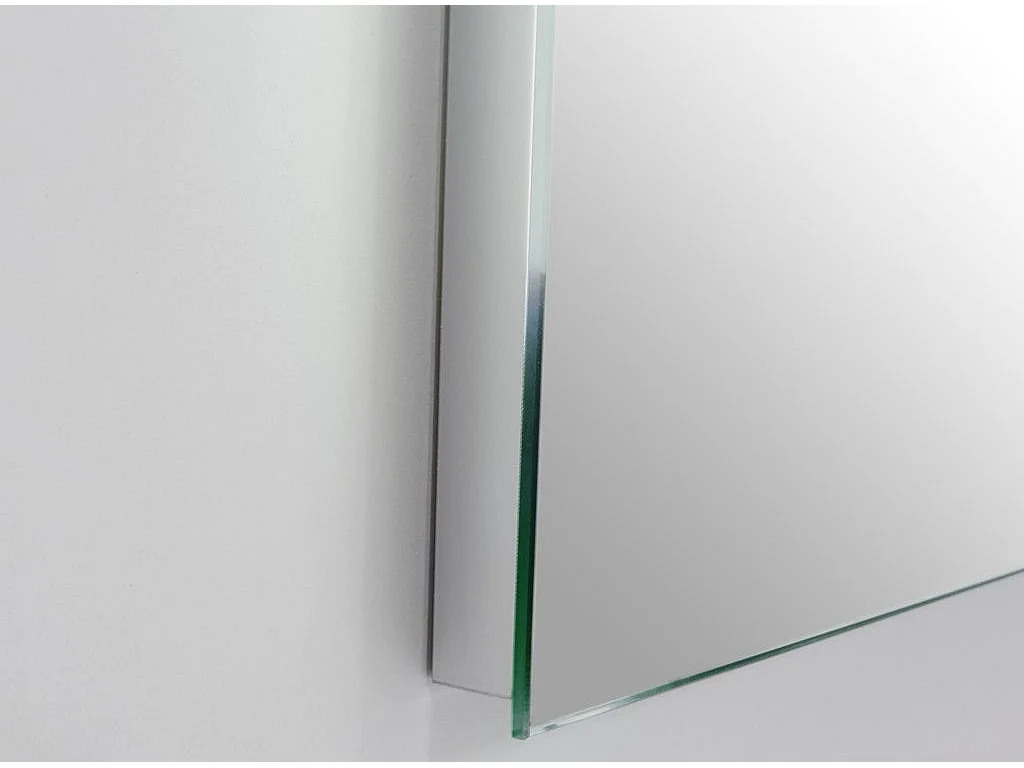 Ensemble meuble de salle de bain blanc double vasque et miroir lumineux Kyo L 165cm