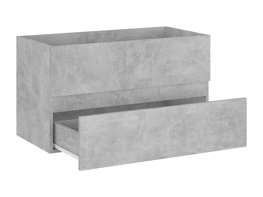 Ensemble de meubles de salle de bain Gris béton 74