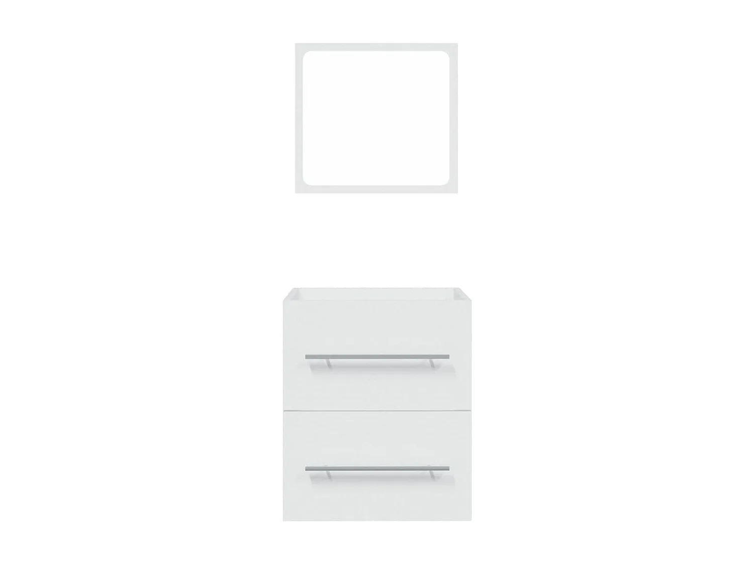 Armoire de salle de bain avec miroir Blanc 41x38,5x48