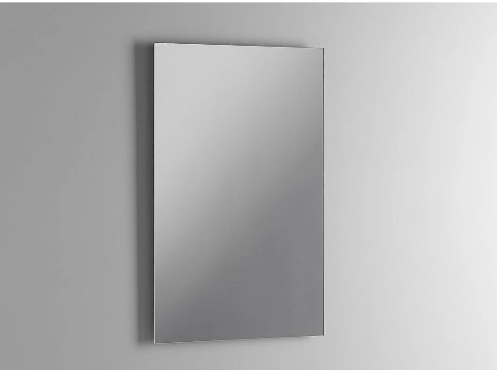 Ensemble meuble de salle de bain 2 tiroirs bois gris et miroir lumineux Malo L 60cm