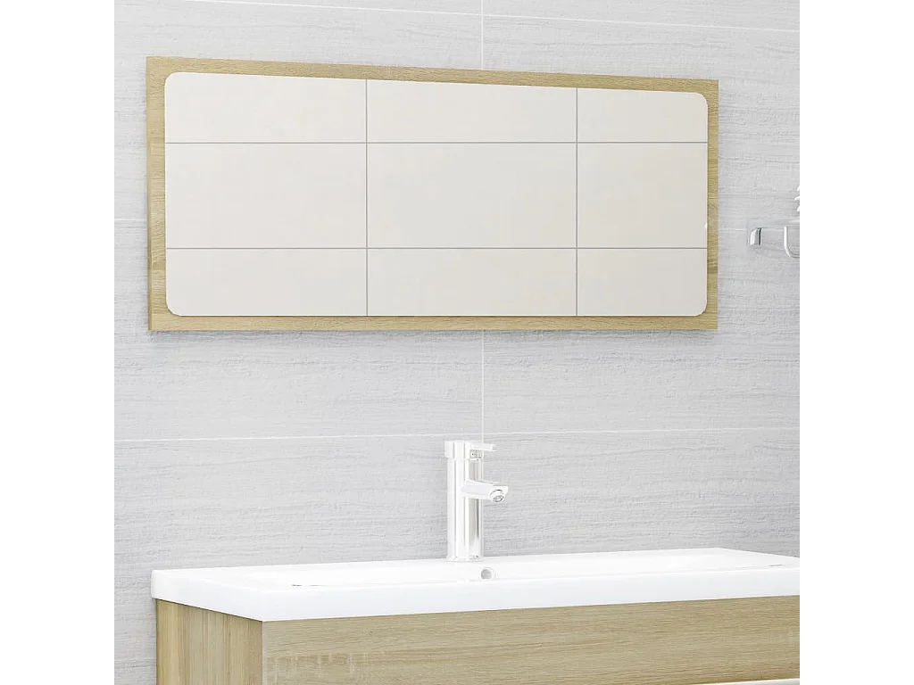 Ensemble de meubles de bain 2 pcs Chêne sonoma 5