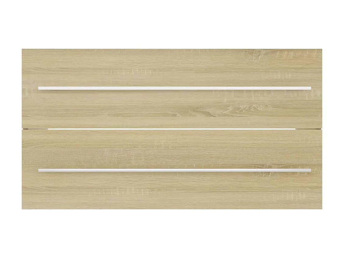 Ensemble de meubles de bain 2 pcs Chêne sonoma 5