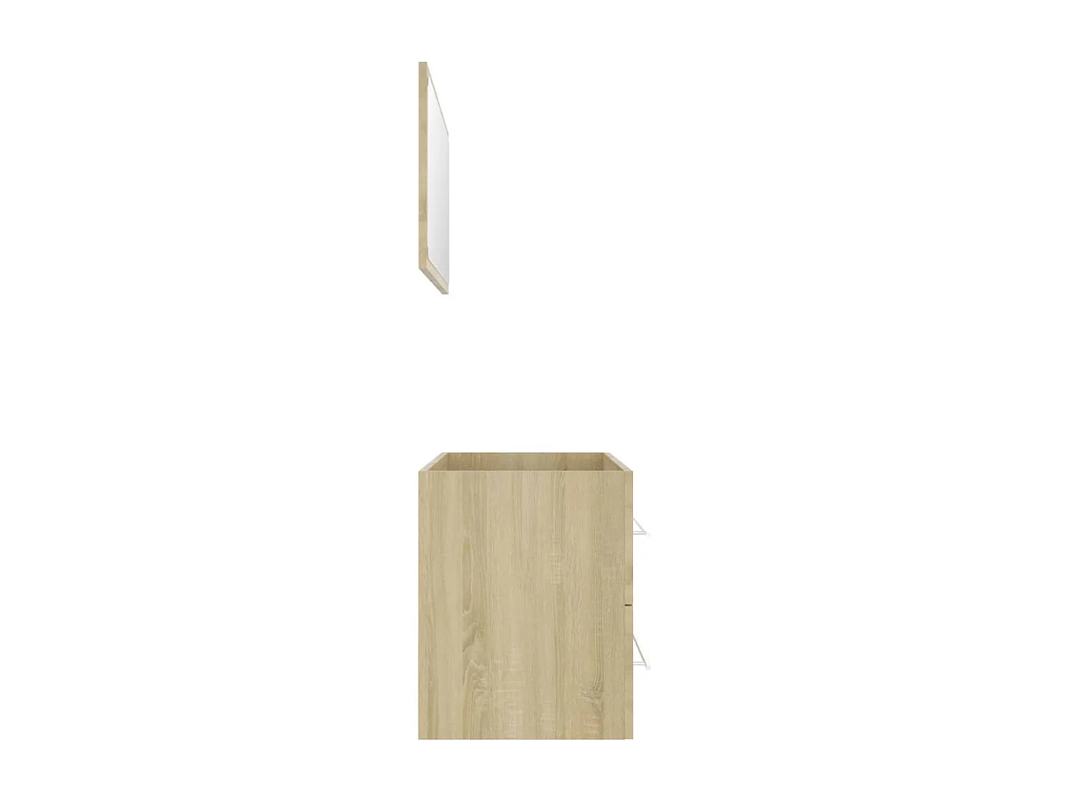 Ensemble de meubles de bain 2 pcs Chêne sonoma 5