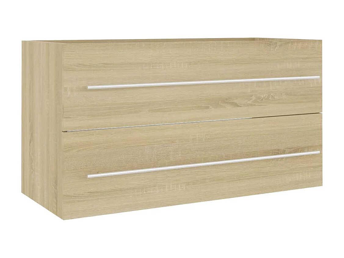 Ensemble de meubles de bain 2 pcs Chêne sonoma 5