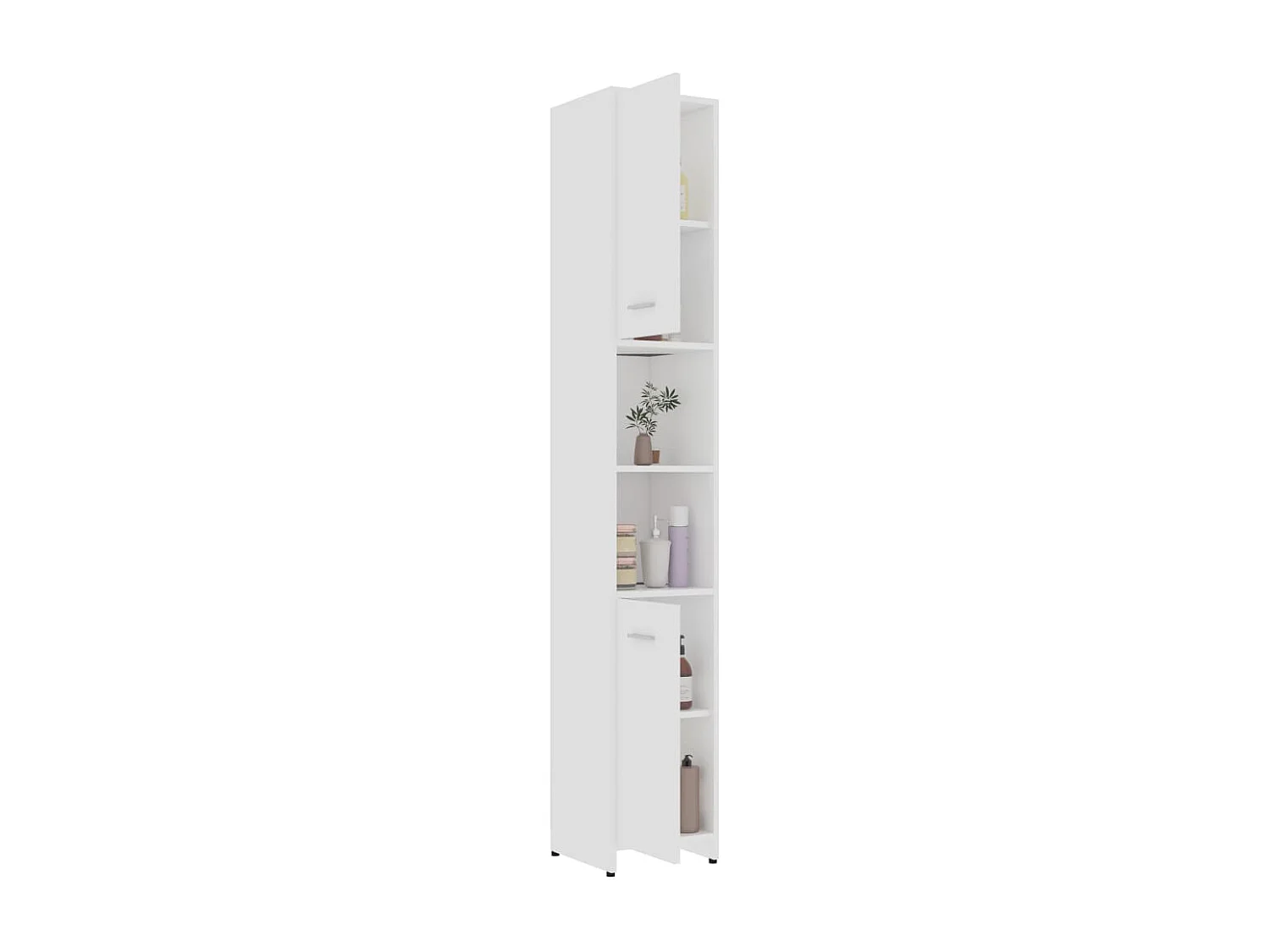 Ensemble de meubles de salle de bain 3 pcs Blanc 5