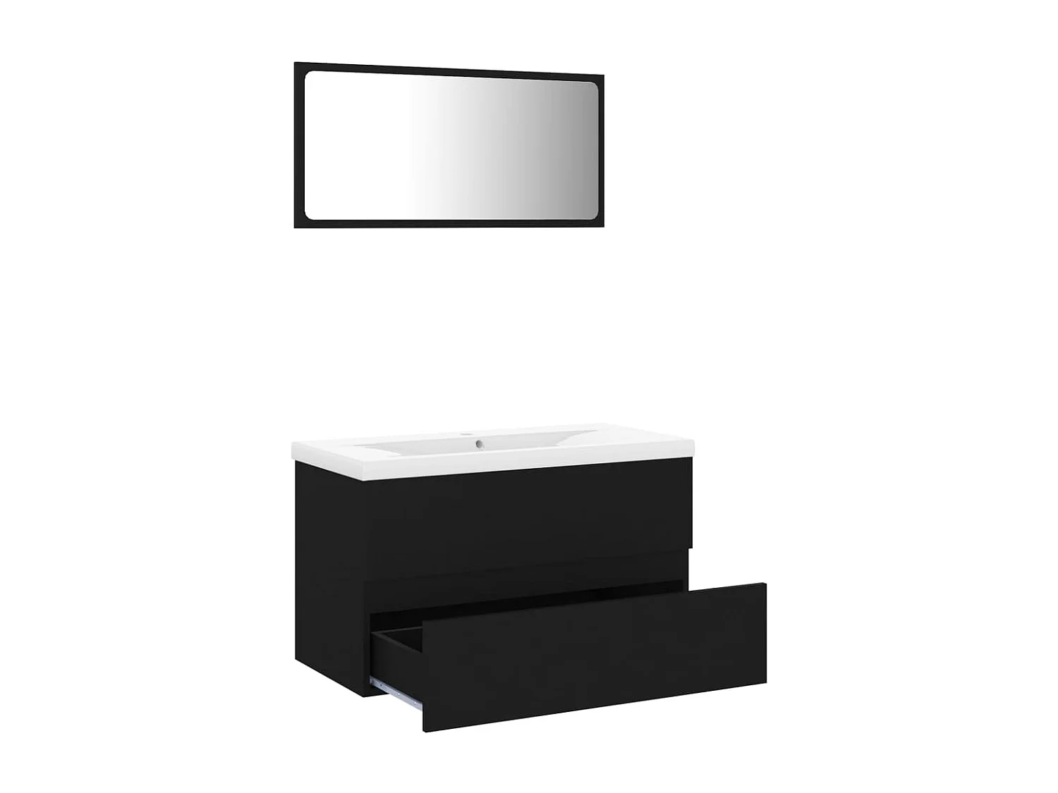 Ensemble de meubles de salle de bain Noir 61