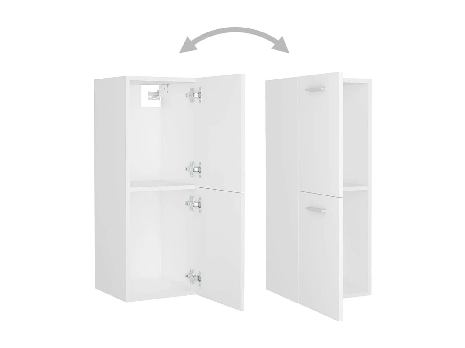 Ensemble de meubles de salle de bain Blanc 8