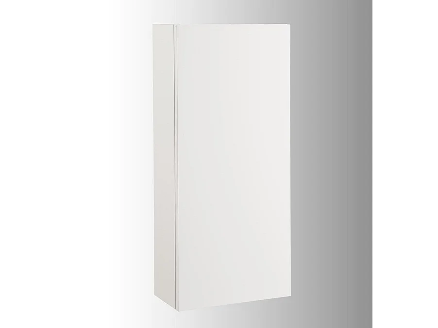 Ensemble meuble de salle de bain 2 tiroirs 1 armoire laqué blanc mat et miroir à LED Teph L 150cm