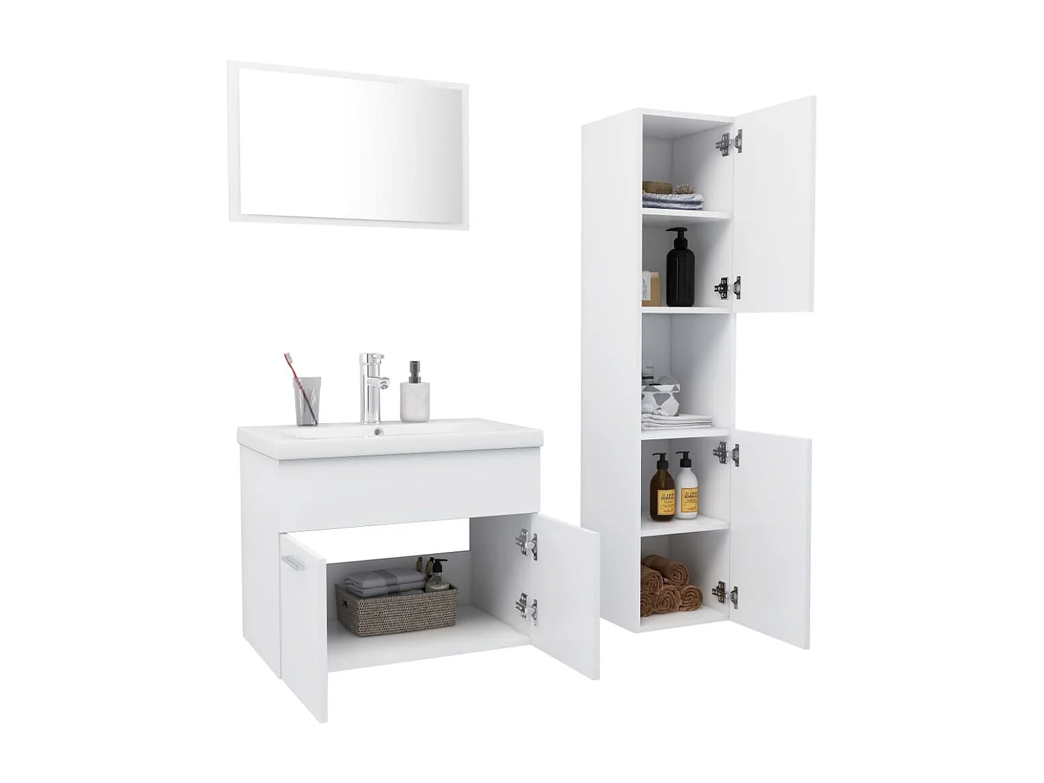 Ensemble de meubles de salle de bain Blanc 23