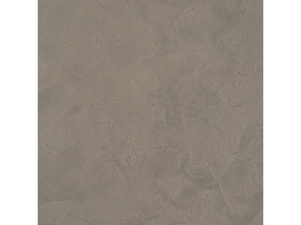 Ensemble meuble de salle de bain 3 tiroirs taupe effet pierre et miroir à LED Olo L 100cm