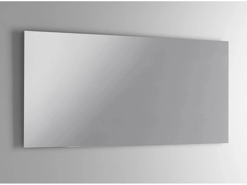Ensemble meuble de salle de bain 3 tiroirs bois blanc mat et miroir à LED Lago L 120cm