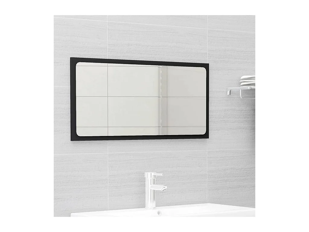 Ensemble de meubles de salle de bain 2 pcs Noir Vezal