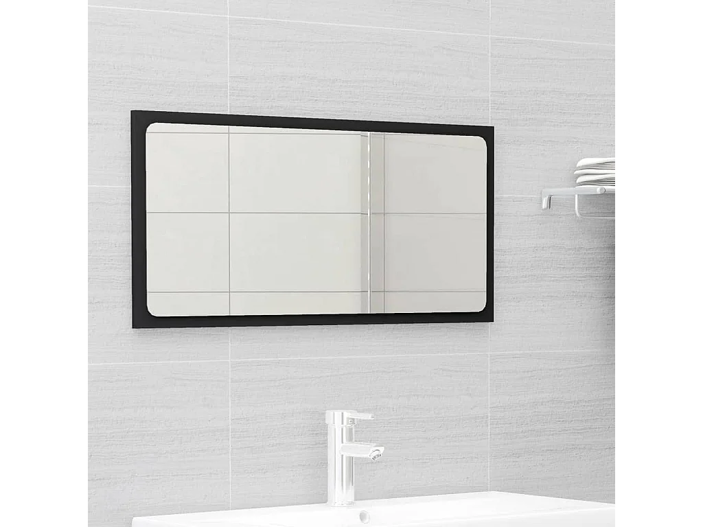 Ensemble de meubles de salle de bain 2 pcs Noir Vezal