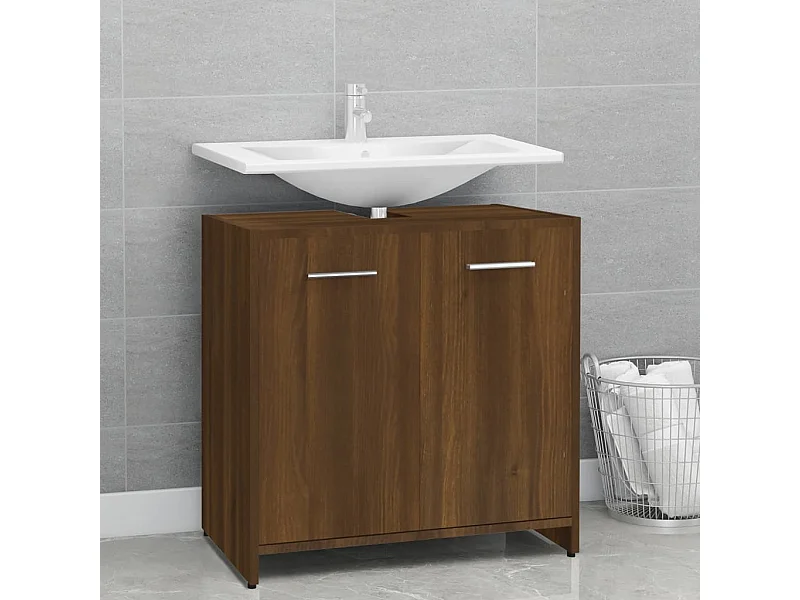 Armoire de bain Chêne marron 60x33x60 Bois d'ingénierie