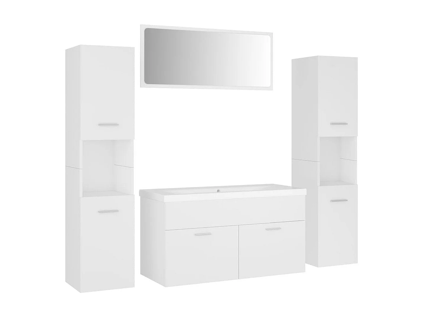 Ensemble de meubles de salle de bain Blanc 25