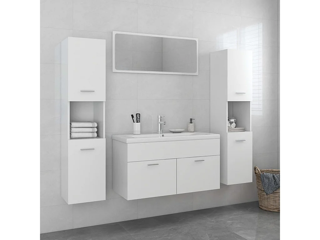 Ensemble de meubles de salle de bain Blanc 25