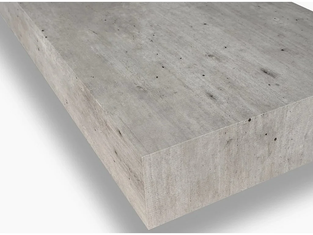 Ensemble meuble de salle de bain effet béton double vasque et miroir lumineux Kyo L 165cm