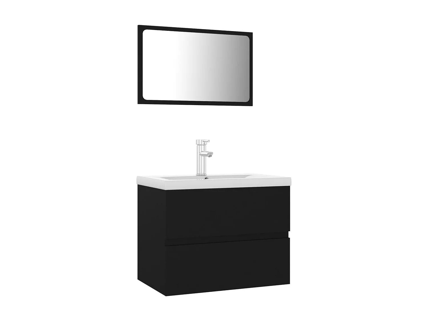 Ensemble de meubles de salle de bain Noir 65