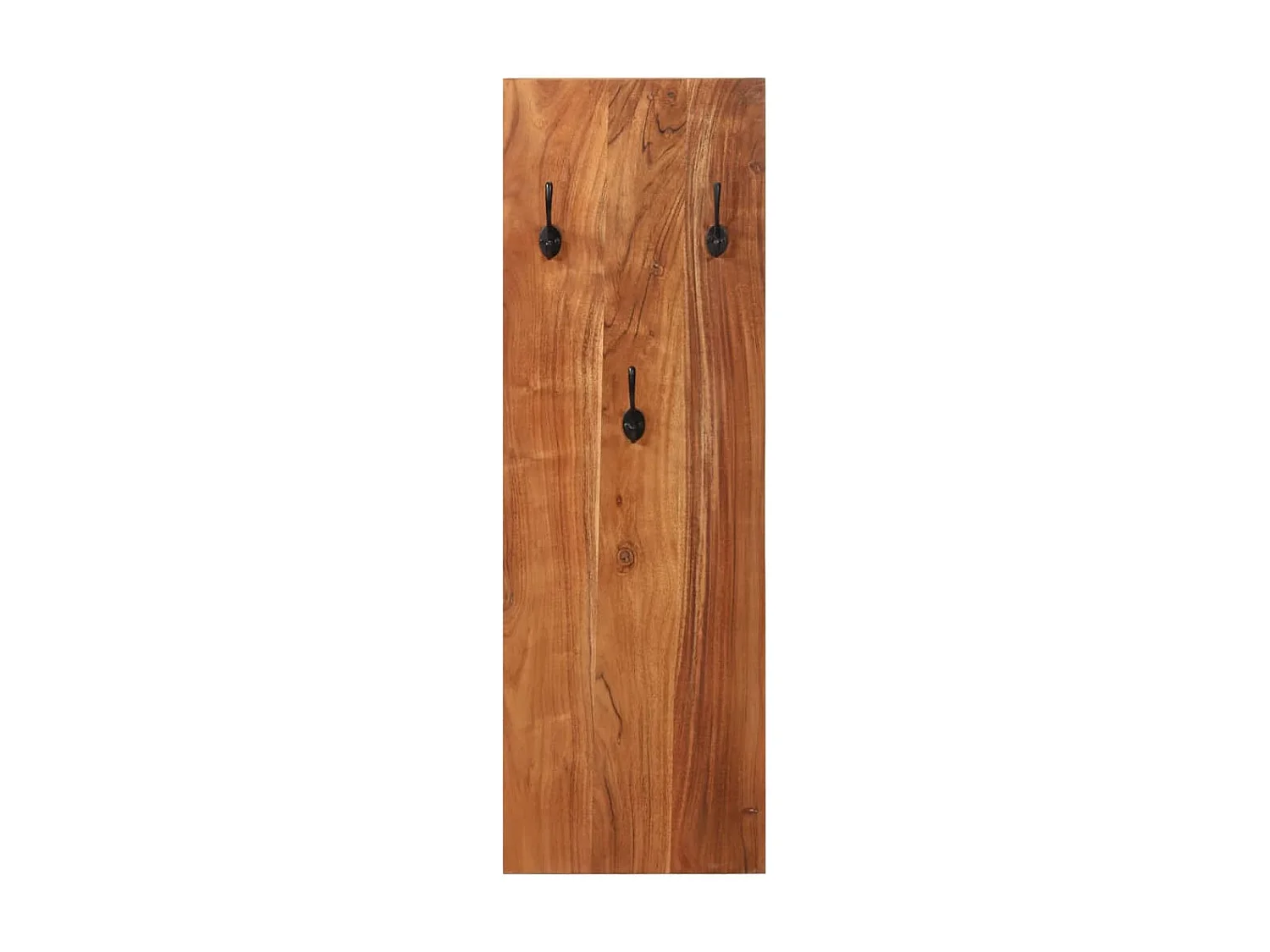 Porte-manteaux muraux 2 pcs 36x3x110 Bois d'acacia massif