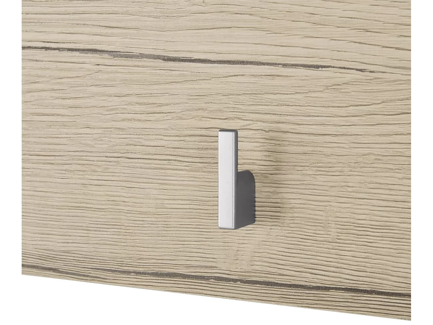 Porte-manteau 5 crochets mélaminé chêne clair Aurel