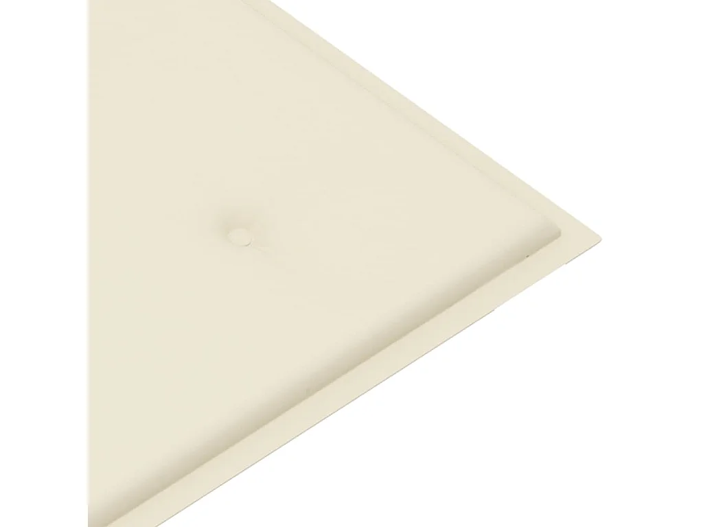 Banc Batavia avec coussin crème 120cm Bois de teck massif
