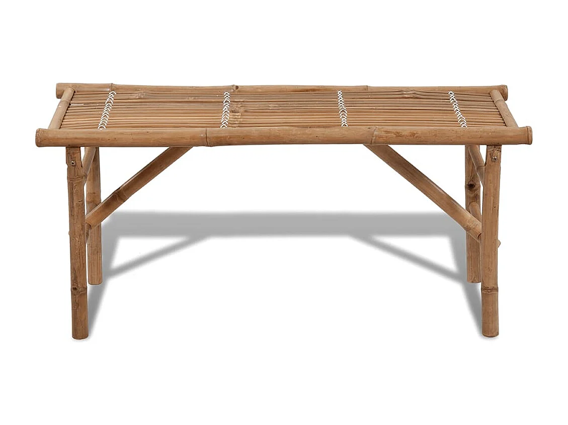 Banc de jardin pliable 118cm Bambou