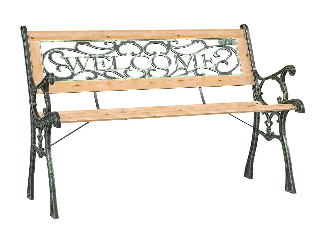 Banc de jardin 122cm Bois de sapin massif