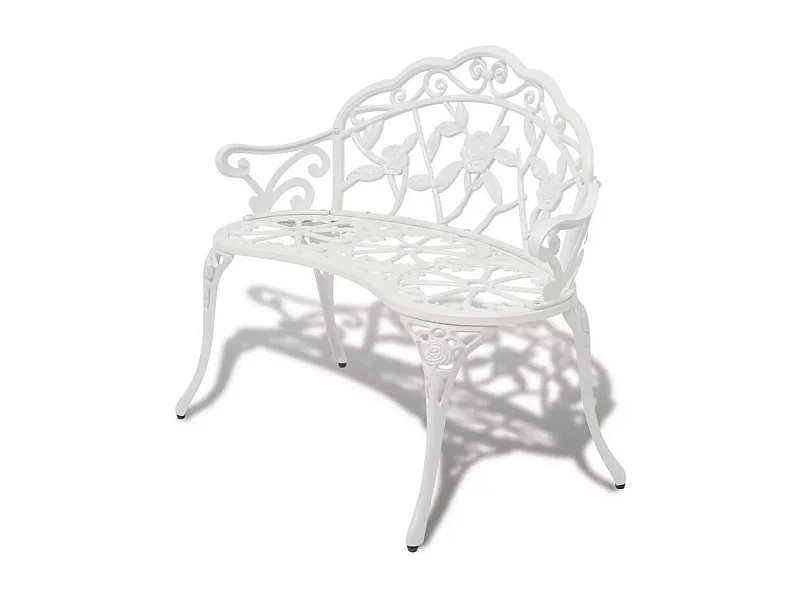 Banc de jardin métal blanc Troopa