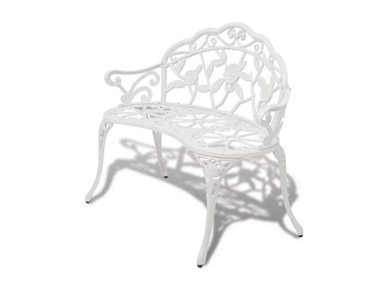 Banc de jardin métal blanc Troopa
