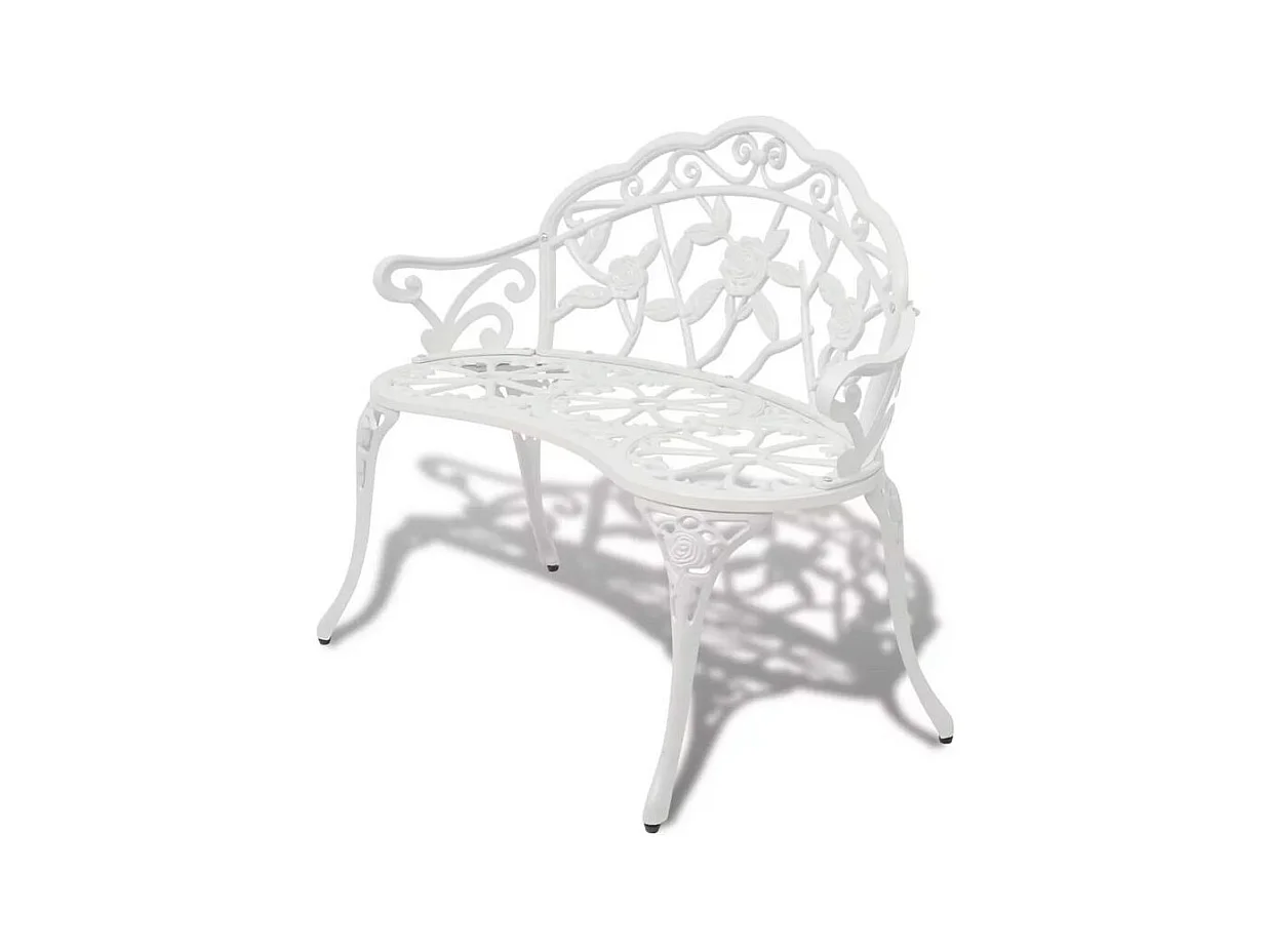 Banc de jardin métal blanc Troopa