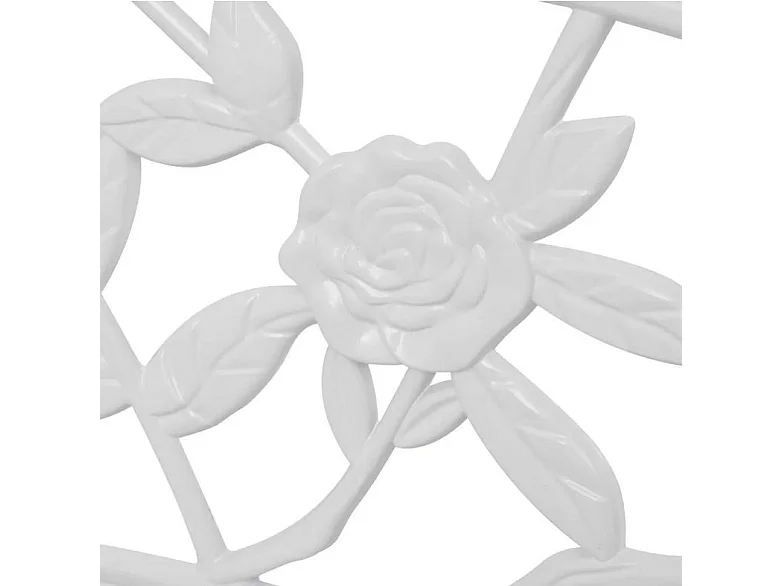 Banc de jardin métal blanc Troopa