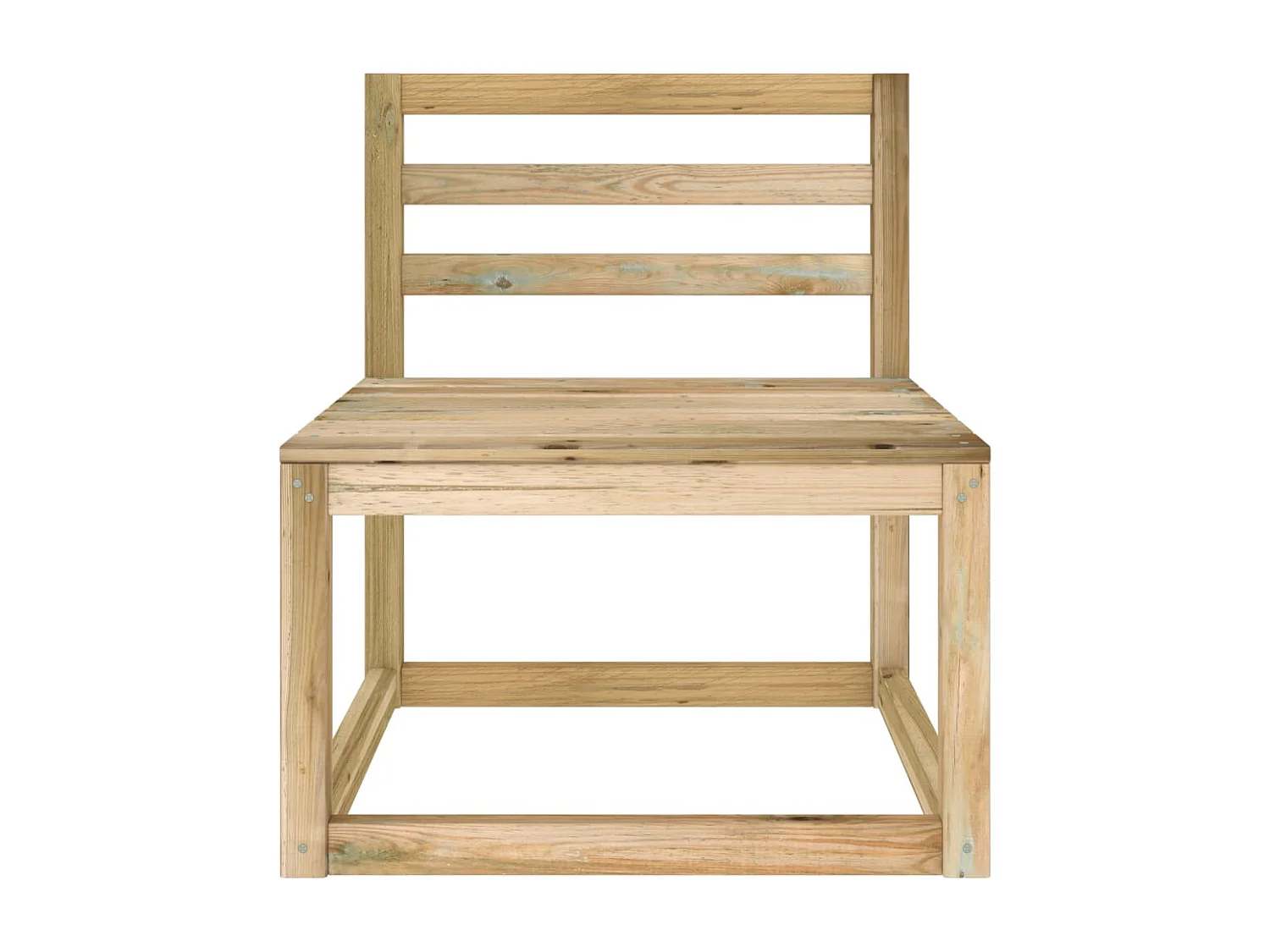 Tuinbank 4-zits met crèmekleurige kussens