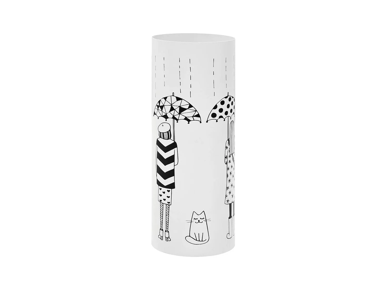 Porte-parapluie Femmes Acier Blanc