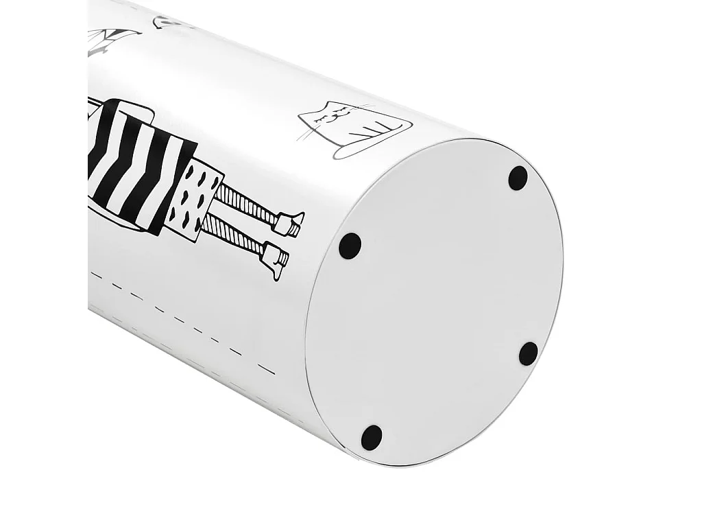 Porte-parapluie Femmes Acier Blanc